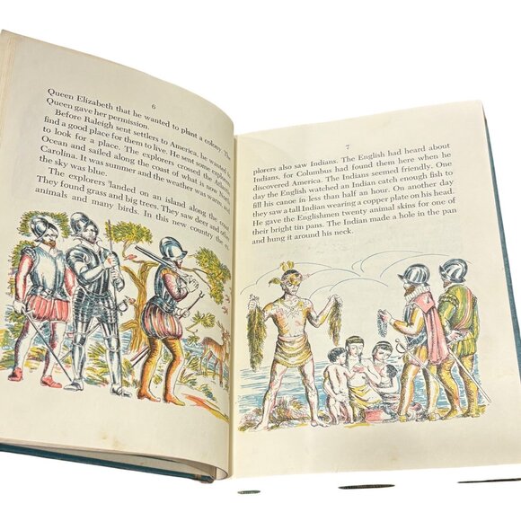 Virginia's History And Geography Hardcover Book 1957 - Picture 8 of 10